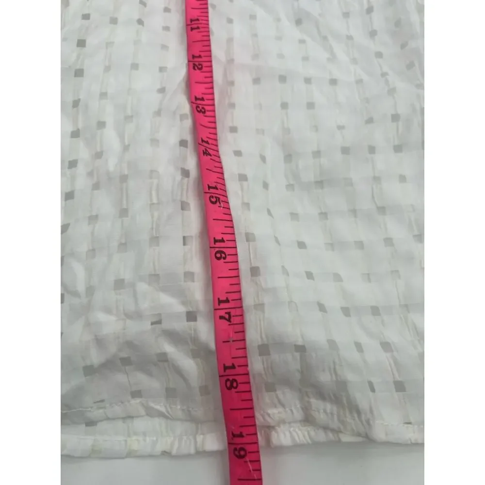 NWT Tuckernuck Pomander place Bonnie Textured Gingham Puff Sleeve Blouse sz‎ XS